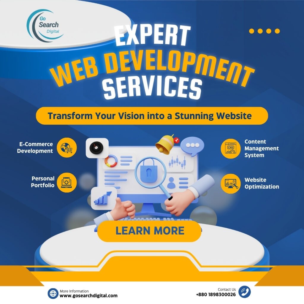 website development cost from GO search digital